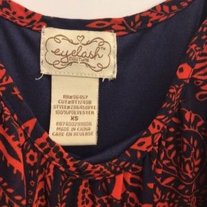 eyelash couture Dresses - Cute Red & Navy Dress eyelash couture Dresses - Cute Red & Navy Dress